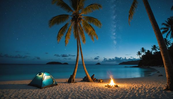 Comment camper sous les étoiles dans les îles tropicales ?