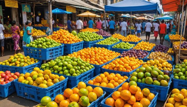 Les marchés colorés et animés de la capitale mauricienne